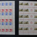 DDR, Partie Bögen und Zusammendruckbögen ab den 1950er Jahren