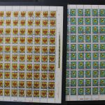 DDR, Partie Bögen und Zusammendruckbögen ab den 1950er Jahren