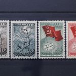Sowjetunion, MiNr. 584-587, Falz
