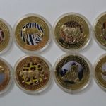 Fiji, 8 x 1 Dollar "Große Tiere", Farbmünzen