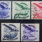 Sowjetunion, MiNr. 462-466 Z, gestempelt