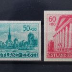 Estland, MiNr. 7 + 8 U a, postfrisch