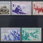 Frankreich, MiNr. VI - X, postfrisch