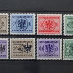 Laibach Portomarken, MiNr. 1-9, ohne 8, postfrisch