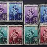 Serbien, MiNr. 82-85 alle 4 Zd-Kombinationen, postfrisch
