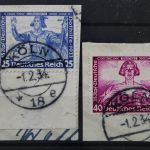 Deutsches Reich, MiNr. 506 + 507, Briefstücke, BPP Signatur