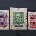 Deutschland (BRD), MiNr. 117, 118, 119 SST Marshall - Plan, Briefstücke