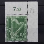 Berlin, MiNr. 72 Ecke rechts oben, postfrisch
