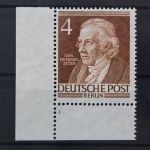 Berlin, MiNr. 91 Ecke links unten, FN 2, postfrisch