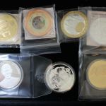 Medaillen-Posten mit 5 Kassetten und 1 Klappalbum