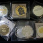 Medaillen-Posten mit 5 Kassetten und 1 Klappalbum