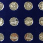 Geschichte der Dampfeisenbahn, dekorative Medaillensammlung