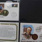 Numisbriefe-Sammlung in 2 Alben, insgesamt 39 Stück!