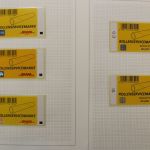 Deutschland Paket- und Päckchenadresszettel sowie Rollenservicemarken