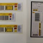 Deutschland Paket- und Päckchenadresszettel sowie Rollenservicemarken