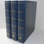 Leuchtturm, 3 blaue Schraubendecke DSN, 286 x 313 x 60 mm