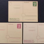 Deutsches Reich, MiNr. P 313 + P 314 I + II, ungebraucht