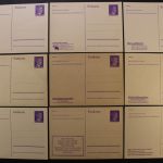 Deutsches Reich, MiNr. P 312 / 01-09, ungebraucht