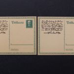 Deutsches Reich, MiNr. P 207 a + b, ungebraucht