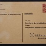 Sowjetische Zone, MiNr. SDP 1 B, ungebraucht