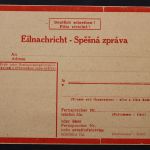 Böhmen & Mähren, Eilnachricht, ungebraucht