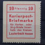 Lauterbach, MiNr. 1 PF IV, postfrisch