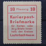 Lauterbach, MiNr. 1 PF III, postfrisch