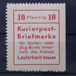 Lauterbach, MiNr. 1 PF I, postfrisch