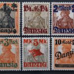 Danzig, MiNr. 41-46 Type II, Neugummi