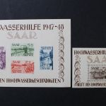 Saarland, MiNr. Block 1 + 2, Neugummi