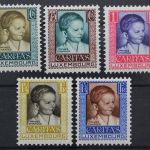 Luxemburg, MiNr. 227-231, Falz