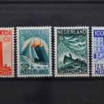 Niederlande, MiNr. 262-265, Falz