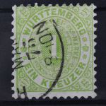 Württemberg, MiNr. 43, gestempelt
