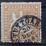 Württemberg, MiNr. 33 a, gestempelt, BPP Signatur