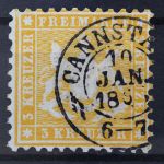 Württemberg, MiNr. 22, gestempelt