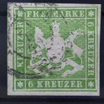 Württemberg, MiNr. 8 a, gestempelt, BPP Signatur
