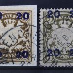 Bayern, MiNr. 177 I y + II y, gestempelt