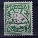 Bayern, MiNr. 75, gestempelt