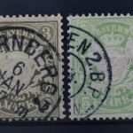 Bayern, MiNr. 69-70, gestempelt