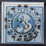 Bayern, MiNr. 2 I, gestempelt