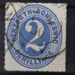 Schleswig, MiNr. 16, gestempelt