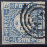 Schleswig-Holstein u. Lauenburg, MiNr. 6, gestempelt