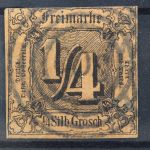 Thurn & Taxis, MiNr. 1, gestempelt