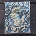 Sachsen, MiNr. 13, gestempelt, BPP Signatur