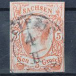 Sachsen, MiNr. 12, gestempelt, BPP Signatur