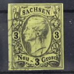 Sachsen, MiNr. 11, gestempelt