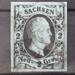 Sachsen, MiNr. 5, gestempelt