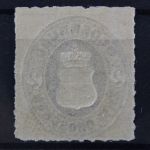 Oldenburg, MiNr. 18 B, Falz