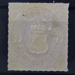 Oldenburg, MiNr. 17 B, Falz