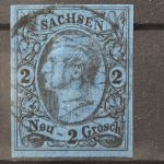 Sachsen, MiNr. 10, gestempelt